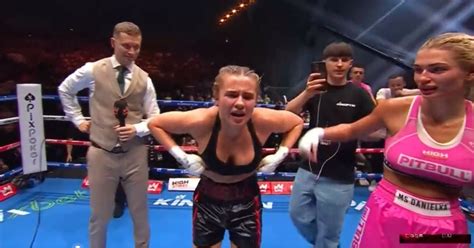 danielle hamsley flash|Boxer Daniella Hemsley Flashes After Defeating Aleksandra。